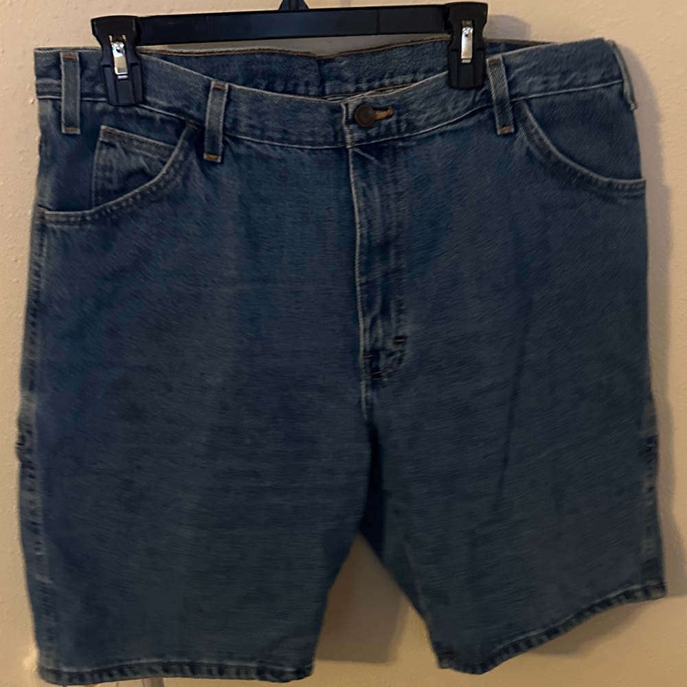 Dickies Men's Dark Blue Jean Shorts EUC